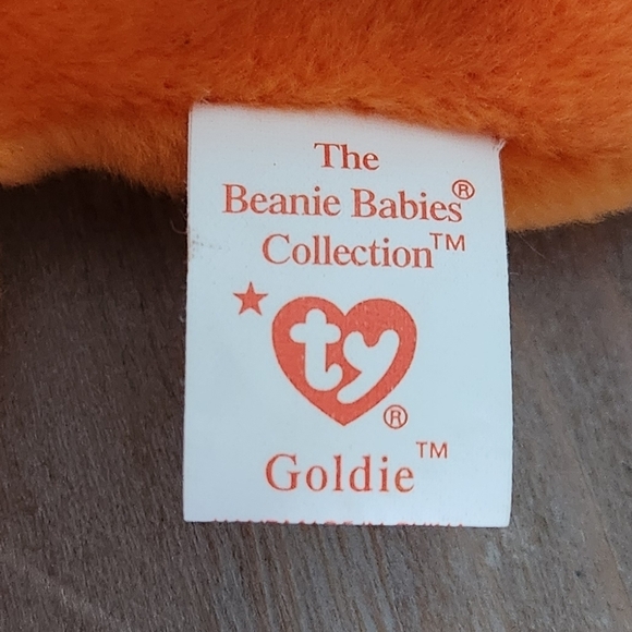 🐠 Ty Beanie Baby “Goldie” the Goldfish 1993 – Vintage Collectible Plush - Picture 11 of 12